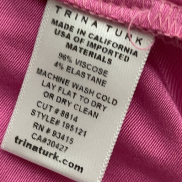 TRINA Turk Delfino Top in Pink Fusion Size XS/S New with Tags - Picture 10 of 10